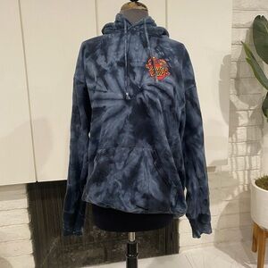 Blue Tie-Dye Santa Cruz Hoodie